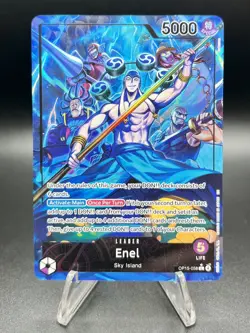 One Piece CCG Enel Leader OP15-058 Alt Art Adventure on Kami's Island OP15-EB04 - Image 1