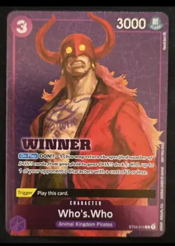 Who's.Who (Tournament Pack Vol. 3) [Winner] PR One Piece Promo ST04-01 - Image 1
