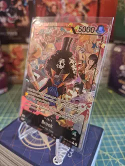 One Piece TCG Adventure on Kami’s Island OP15-022 Brook Alt Art Leader English - Image 1
