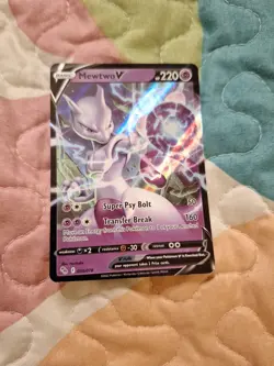 Pokemon Go Mewtwo v Ultra Rare Holo TCG Card 30/78 Mint Condition - Image 1
