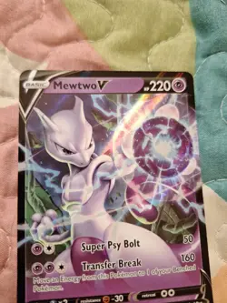Pokemon Go Mewtwo v Ultra Rare Holo TCG Card 30/78 Mint Condition - Image 3