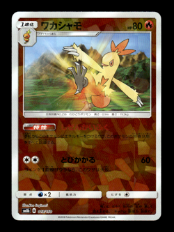 Combusken 013/150 Shatterfoil sm8b Japanese Pokemon Card ~ MP - Image 1