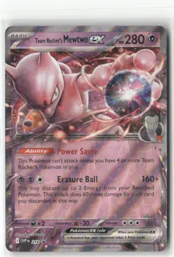 Pokemon Team Rocket's Mewtwo ex - Promo SV: Scarlet & Violet Promo Cards 216 NM - Image 1