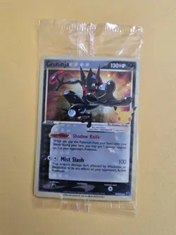 SEALED Greninja Gold Star SWSH144 25th Anniversary Celebrations Promo Card Holo - Image 1