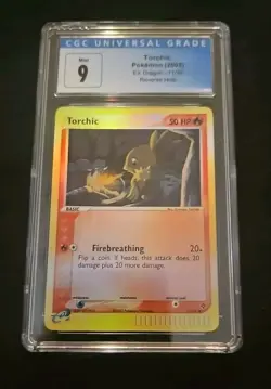 Pokemon Card Cgc 9 Torchic Ex Dragons Rev Holo - Image 1