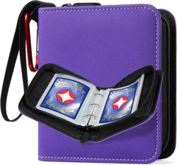 Optimized Title: Purple Mini 2-Pocket Card Binder - Ultra-Lightweight Trading C - Image 1