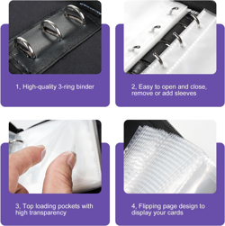 Optimized Title: Purple Mini 2-Pocket Card Binder - Ultra-Lightweight Trading C - Image 3