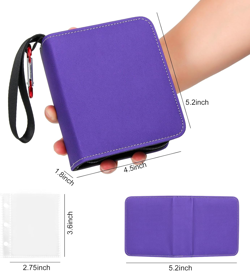 Optimized Title: Purple Mini 2-Pocket Card Binder - Ultra-Lightweight Trading C - Image 4