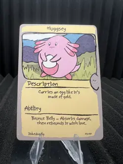 Huggsey (Chansey) #113 - First Edition First Print PokeDoodly Fan Art - Pokemon - Image 1