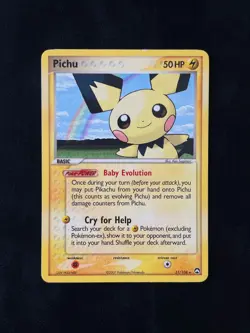 POKEMON TCG 2007 PICHU 21/108 POWER KEEPERS RARE EN MP - Image 1