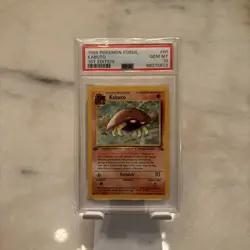 Pokemon Fossil 1999 Kabuto 1st Edition #50/62 PSA 10 Gem MT - Image 1