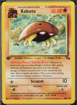 Pokemon Fossil 1999 Kabuto 1st Edition #50/62 PSA 10 Gem MT - Image 4