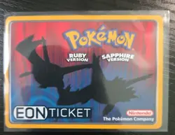 Pokemon Eon Ticket Promo E-Reader E Card Ruby & Sapphire Edition - Image 2