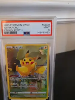 Pikachu GG30/GG70 Crown Zenith: Galarian Gallery Holo Grade MINT 9 PSA Pokemon - Image 3