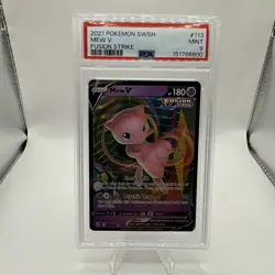 Pokemon Mew V Fusion Strike 113/264 Ultra Rare Holo PSA 9 - Image 1