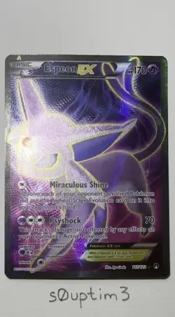Pokemon TCG Espeon EX 117/122 Holo Full Art XY BREAKpoint - Image 2