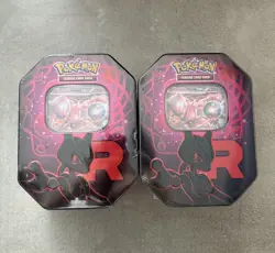 Pokemon TCG - Team Rocket Tin - Mewtwo - Destined Rivals X 2 - New And Sealed - Image 1