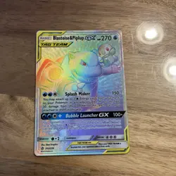 Pokemon GX Tag Team Rainbow Cosmic Eclipse Blastoise and Piplup 253/236 - Image 3