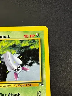 Brock's Zubat 74/132 - Gym Heroes Common Vintage WOTC Pokemon TCG Card LP - Image 4