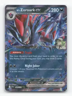Pokemon TCG - N's Zoroark ex 098/159 Near Mint Double Rare Journey Together - Image 1