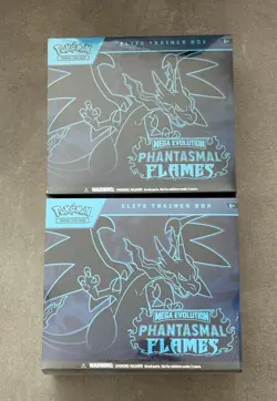 Pokemon Mega Evolution Phantasmal Flames Elite Trainer Box ETB X2 - Image 1