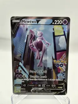 Mewtwo V (Alternate Full Art) 072/078 Pokemon GO Holo - Image 1
