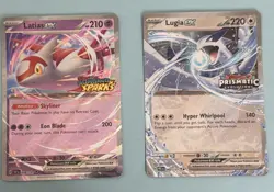 Pokemon TCG Lugia ex 082/131 + Latias ex 076/191 STAMPED Prismatic Surge Promos - Image 2