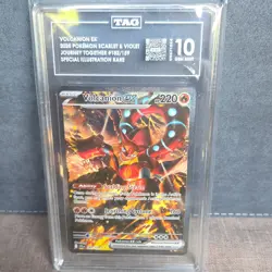 Pokemon Volcanion EX 182/159 Journey Together Special Illustration Holo TAG 10 … - Image 1