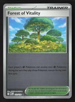 Forest of Vitality Uncommon ME01: Mega Evolution 117/132 NM Pokemon Reverse Holo - Image 1