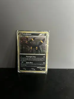 Pokemon Umbreon 10/90 Cracked Ice Holo HGSS Undaunted Rare Vintage Holo Card - Image 1