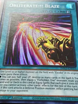 Exodia Full 5 Piece Set + Incarnate + Obliterate!!! + Blaze + Rage | YuGiOh! - Image 4