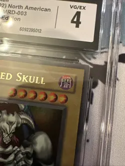 2002 Yu-Gi-Oh! Metal Raiders MRD-003 Summoned Skull 1st Ed Ultra CGC 4 - Image 3
