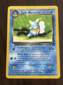 Pokemon TCG 46/82 Dark Wartortle Team Rocket 1999 Collector’s Card - Image 1