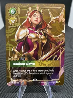 Riftbound METAL Card – Leona Radiant Dawn - Vegas Prize Wall Exclusive - Image 1