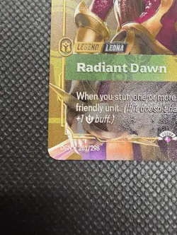 Riftbound METAL Card – Leona Radiant Dawn - Vegas Prize Wall Exclusive - Image 4
