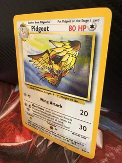 Pidgeot 8/64 Jungle Holo NO SYMBOL Error LP WOTC Pokemon Card 1999 - Image 3