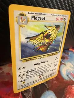 Pidgeot 8/64 Jungle Holo NO SYMBOL Error LP WOTC Pokemon Card 1999 - Image 4