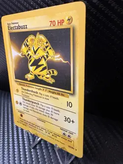 Electabuzz 20/102 Base Non Holo Rare 1999 WOTC Vintage Pokemon Card LP - Image 3