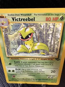 Victreebel 30/64 Jungle Rare Non Holo LP+ 1999 WOTC Vintage Pokemon Card - Image 2