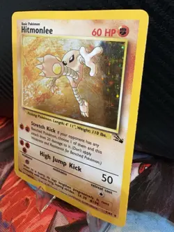 Hitmonlee Holo 7/62 Jungle Pokemon Card WOTC 1999 HP Vintage - Image 3