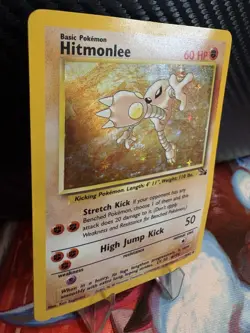 Hitmonlee Holo 7/62 Jungle Pokemon Card WOTC 1999 HP Vintage - Image 4