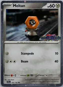 Meltan (Stellar Crown Stamped) Common Miscellaneous Cards & Products 102/142 NM - Image 1