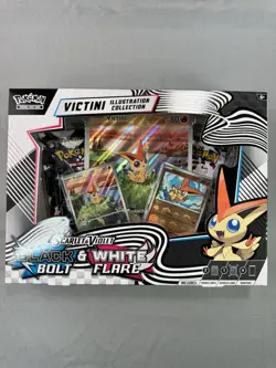 Pokemon Trading Card Game Unova Victini Illustration Collection Box Black White - Image 1