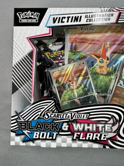 Pokemon Trading Card Game Unova Victini Illustration Collection Box Black White - Image 2