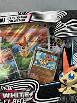 Pokemon Trading Card Game Unova Victini Illustration Collection Box Black White - Image 5