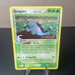 Quagsire Stamped Reverse Holo Rare Dragon Frontiers 21/101 Pokemon Card NM - Image 1