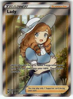 Lady (Full Art) 193/196 SWSH11: Lost Origin NM Pokemon Card TCG - Image 1