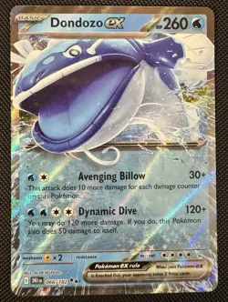 POKEMON DONDOZO EX 066/182 DOUBLE RARE HOLOFOIL DESTINED RIVALS NM CARD - Image 1