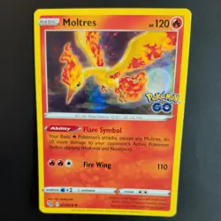 MOLTRES 012/078 POKEMON CARD (POKEMON GO SET) HOLO - Image 1
