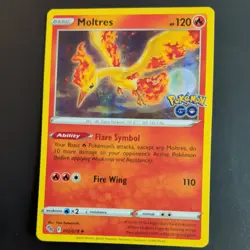MOLTRES 012/078 POKEMON CARD (POKEMON GO SET) HOLO - Image 2